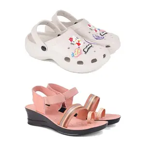 Women's Comfortable Sandal,Casual Lightweight Sandal for Everyday Wear | (Combo 2)-O10-1959-8-EURO-39