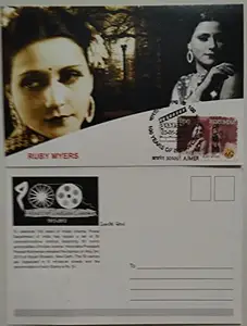 Sams Shopping Ruby Myers (100 Years of Indian Cinema) Maxim Card