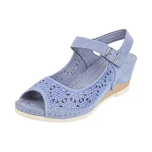 Metro Women Synthetic Blue Sandals (34-9741-45-37) Size (4 UK (37 EU))