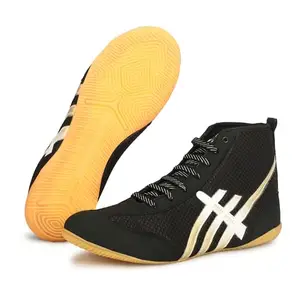 PRO KVH Men's Kabaddi Shoes - Kabaddi, Boxing, Running, Wrestling - Multi-Sport Athletic Footwear 6UK, Black