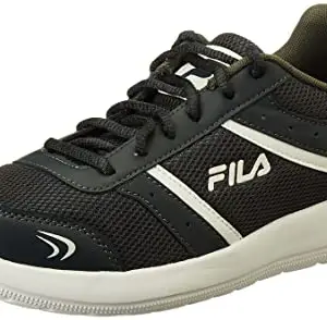 FILA Mens Dk Gry/Wht Running Shoes 11010707 9, Multi - 9 UK