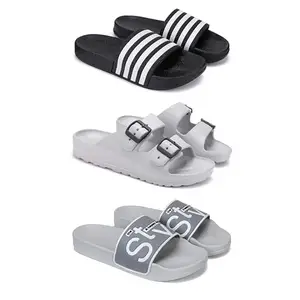 Men's Sandals | Lightweight Wear| Stylish & Easy to Wear For Men's PCV-San-(3-COMBO)-3024-3114-1589-10