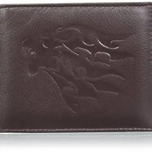 Justrack Boys Dark Brown Color Genuine Leather Money Purse (LWM00212-JT_9)