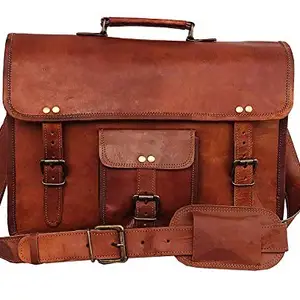 Vintage Fashion 13 Inch Rustic Vintage Leather Messenger Bag Laptop Bag Briefcase Satchel Bag …