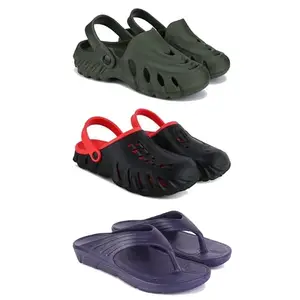 Men's Sandals | Lightweight Wear| Stylish & Easy to Wear For Men's PCV-SAN-(3-COMBO)-3137-3148-3153-9