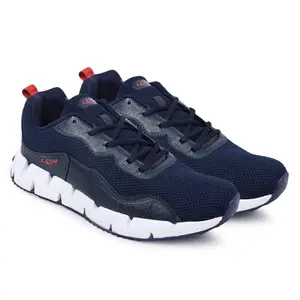 Lancer Mens FLASH-6NBL-RED Navy Running Shoe