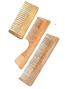 StyleLoft Creation Organic Pure Neem Wood Comb (Model-6)