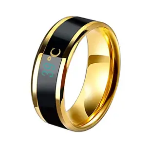 Yellow Chimes Band Ring for Mens Stainless Steel Ring for for Women & Men (Unisex) (8)