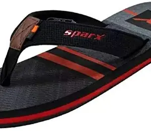 Sparx mens SF0049G Blackred Flip-Flop - 7 UK (SF0049GBKRD0007)
