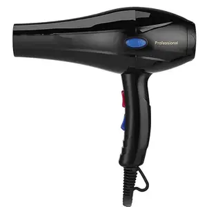 Generic 5000 watt Salon Style Hair Dryer with Hot and Cold 2x Speed, Air and Nozzles For Men And Women, Black