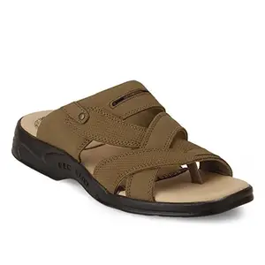 Red Chief Rust Genuine Leather Slipper For Men (RC593 022-10 UK)