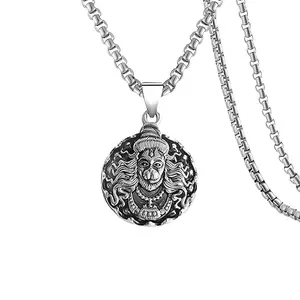 RiseAbove Hanuman Ji Silver Locket – Devotional Pendant for Strength & Protection
