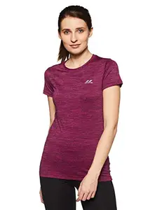 Nivia 2365-1 Hydra - 1 Polyester T-Shirt for Women (Fuchsia, S) | Light Weight | Comfortable | Stylish