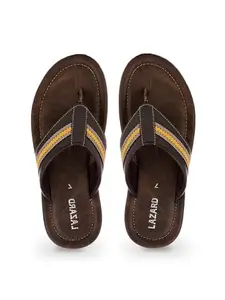 Khadim's Lazard Brown Casual Flip Flops for Men (9466444)