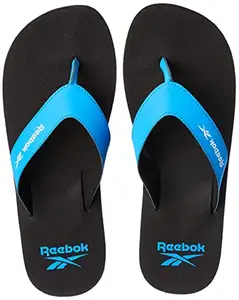 Reebok Men's Super Soft FLIP PRO Black-Horizon Blue Sandal (HMI00)