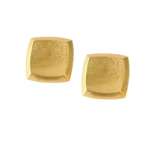 SOHI Women's The Slab Drop Earrings For Casual Wear | Antique Gold Colour | Alloy Material | Push Back Closure | Metallic Earrings| Fashion Drop Earrings For Women & Girls