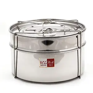 KCL Cooker Separator Stainless Steel For Outer Lid Pressure Cooker, 5-litres (2 Containers with Lifter)- Diamater - 7.5 Inches price in India.