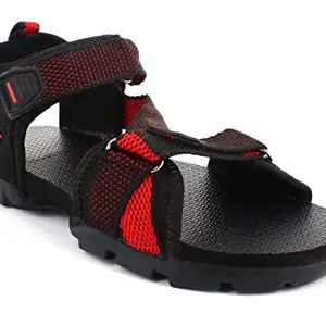 SPARX Men SS-105 Black Red Floater Sandals (Size - 10)