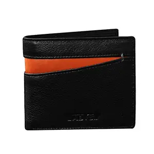 ABYS Men's Genuine Leather Black Wallet (8521BKTN)