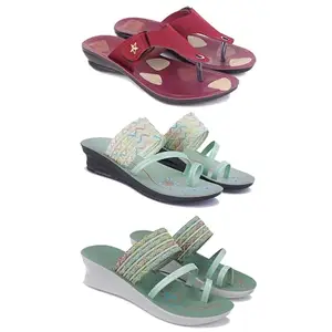 Women's Sandals | Lightweight Wear| Stylish & Easy to Wear For Women'S PCV-SAN-(COMBO-3)-1974-1954-1948-5