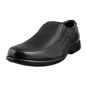 Mochi Men's Black Leather Formal Shoes-8 UK (42 EU) (14-8862)