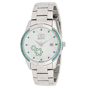 Gio Collection White Dial Analogue Women's Watch - G0047-33