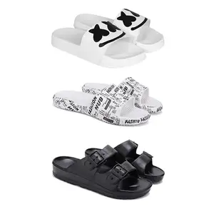 DRACKFOOT Men's Sandals | Lightweight Wear| Stylish & Easy to Wear For Men'S GRT-San-(3-COMBO)-3030-3104-3115-9