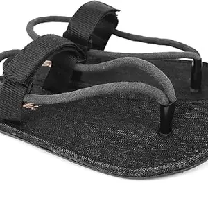 Black classis strap slipper_s