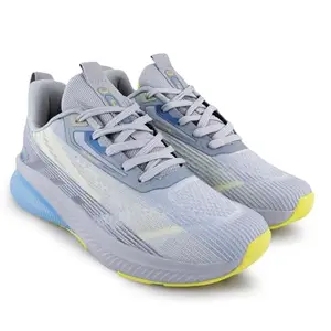 Lancer Mens RAMBO-202SGRY-YLW Grey Running Shoe, 10