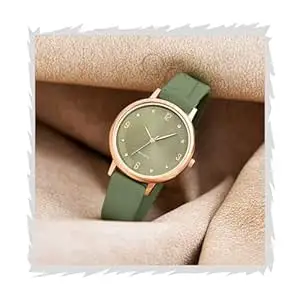 ON TIME OCTUS Analog Girl's and Women's Watch | Silicone Strap Wrist Watch for Women (Black/Blue/Green/Maroon/Beige)