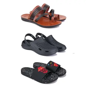 DRACKFOOT Men's Sandals | Lightweight Wear| Stylish & Easy to Wear For Men's GRT-SAN-(3-COMBO)-3151-3146-3034-7