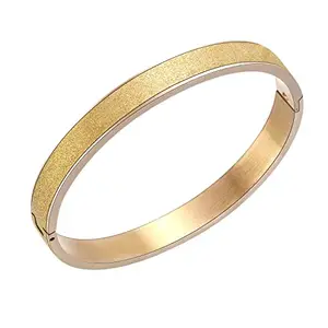 Yellow Chimes Bracelet for Women and Girls Gold Kadaa Bracelets | Gold Plated Glitter Hand Kada Bracelet For Girls | Birthday Gift For girls and women Anniversary Gift for Wife