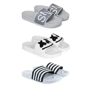 DRACKFOOT Men's Sandals | Lightweight Wear| Stylish & Easy to Wear For Men'S GR-SAN-(3-COMBO)-1589-3030-3026-7