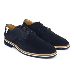 HATS OFF ACCESSORIES Men Lightweight Comfort Insole Navy Suede Basics Derbys