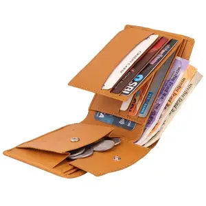 Keviv Genuine Leather Wallet for Men - Tan (GW215)
