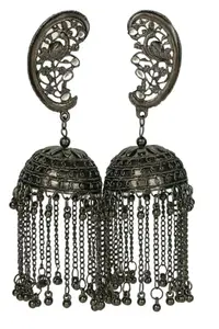 Black Polish Jhumka