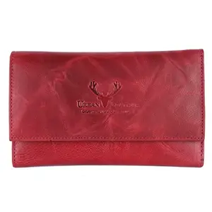 URBAN LEATHER Sarah Ladies Leather Wallet (Red)