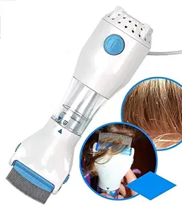 Siarth Comb Capture Trap Head Lice And Eggs Removed From The Hair,Allergy and Chemical Free Head Lice Treatment, Electrical Head Lice Comb | Trap Head Lice and Eggs Remover | Comb Vacuums Machine