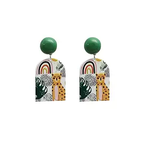 YouBella Jewellery Abstract Style Drop Earrings for Girls and Women (Multicolor) (Style 5)