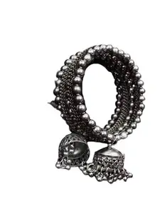 Krelin Women Silver-Toned Cuff Bracelet Bangle