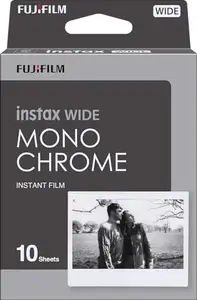Fujifilm Instax Wide Monochrome Film- 10 Exposures, White, 1 Box (10 Prints) price in India.