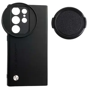 GetZget® Phone Case Compatible with Samsung Galaxy S24 Ultra with Lens Cap Cover Support 67 mm ND Filter Lens Accessories (Black)