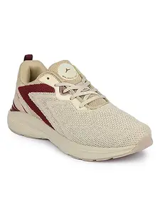 ABROS Mens Peter ASSG1197 Sports Shoes Cream/Maroon_7UK