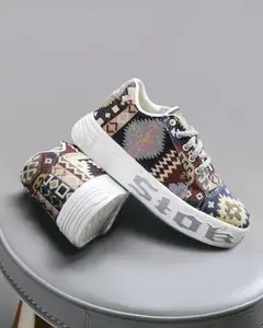 WOAKERS Men's Synthetic Leather Comfortable & Stylish Casual Shoes (Multicolor, 6) (CLOT1-MULTI)