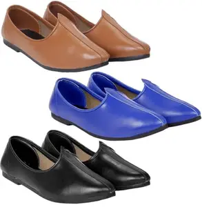 Vitoria Derby Shoes for Men | Shoes for Men with PU Sole | Comfortable & Lightweight |Durable & Trendy Design | Size : 9 | Color : Black-Blue-Tan,VTR_3001_BlkBluTan_3J_GP_9