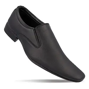 WALKAROO Matt Black Gents Formal Shoe(17101) 7 UK