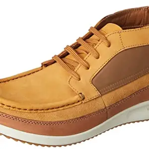 Woodland Men's Yellow Leather Casual Shoe-7 UK (41 EU) (GC 3678120)