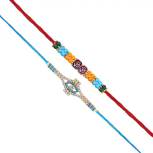 Superstore18 Rakhi for Bhaiya Bhabhi for Rakshabandhan (Pack of 2) SST5224RKSC