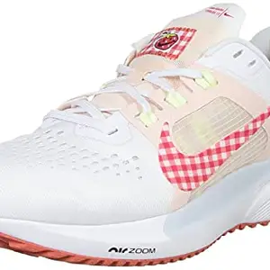 Nike Women's WMNS AIR Zoom Vomero 15 Running Shoes [White/Multicolour-White-Cyber_DJ5059-191-4 UK]