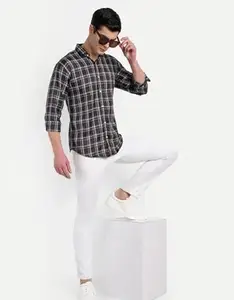 Check Pattern Casual Shirt for Men – Comfortable in Vibrant Checked Styles for The Size of - XL Multicolour